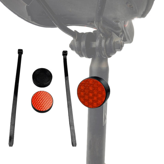 Mountain Bike Reflector Anti-theft Tracking Locator Hidden Bracket  For AirTag(Red) - Bicycle Series by null | Online Shopping UK | buy2fix