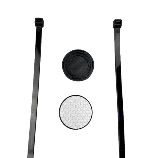 Mountain Bike Reflector Anti-theft Tracking Locator Hidden Bracket  For AirTag(White) - Bicycle Series by null | Online Shopping UK | buy2fix