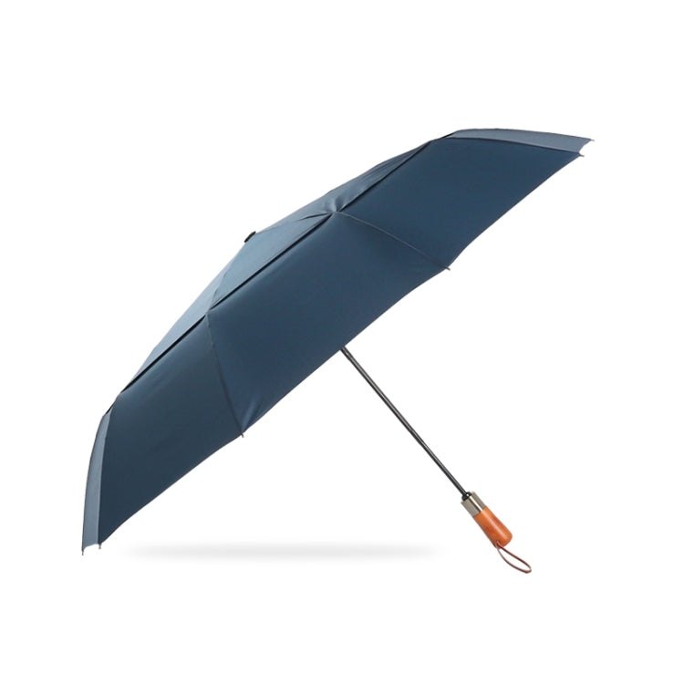 PARACHASE Ten-bone Double-layer Large Windproof Business Automatic Folding Umbrella(Navy) by PARACHASE