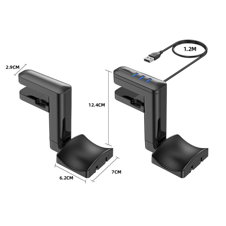 Multifunctional Headphone Clip-type Punch-free Hanger with Type-C by buy2fix