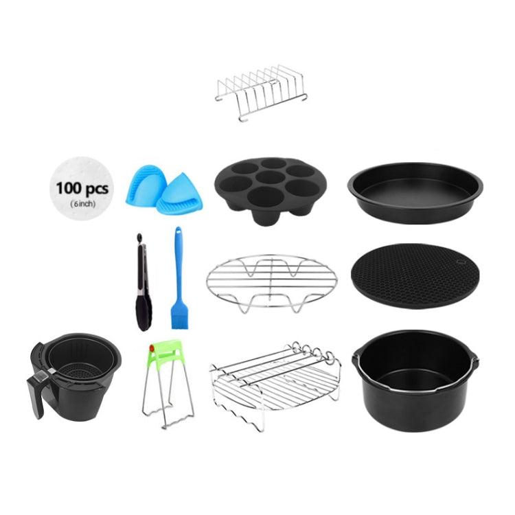 12 PCS/Set 7 Inch Air Fryer Baking Accessories Stainless Steel Set by buy2fix