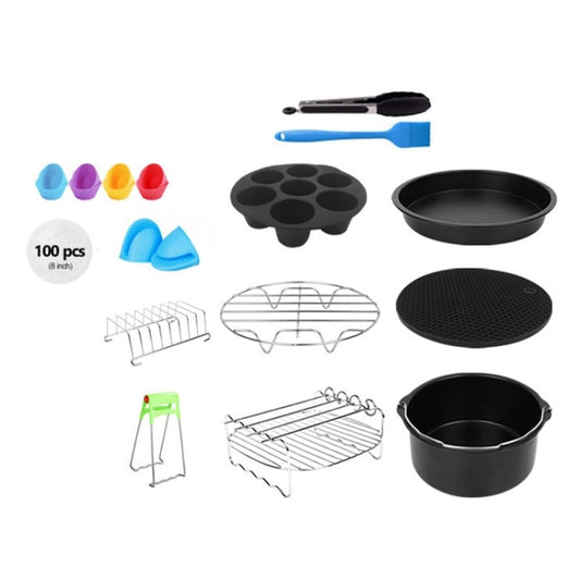 13 PCS/Set 8 inch Air Fryer Baking Accessories Set - Cooktop Parts by buy2fix | Online Shopping UK | buy2fix