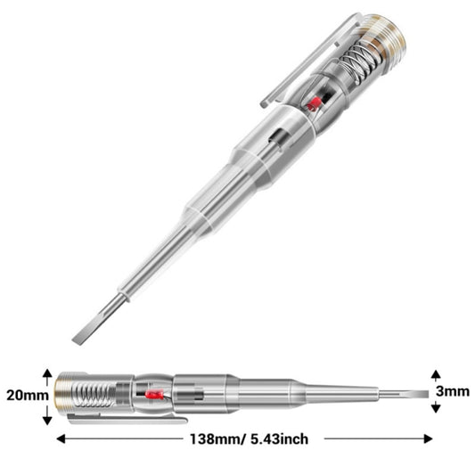 ANENG Multi-Function Induction High-Brightness Transparent Test Pen Screwdriver(B09) - Voltage Detector by ANENG | Online Shopping UK | buy2fix