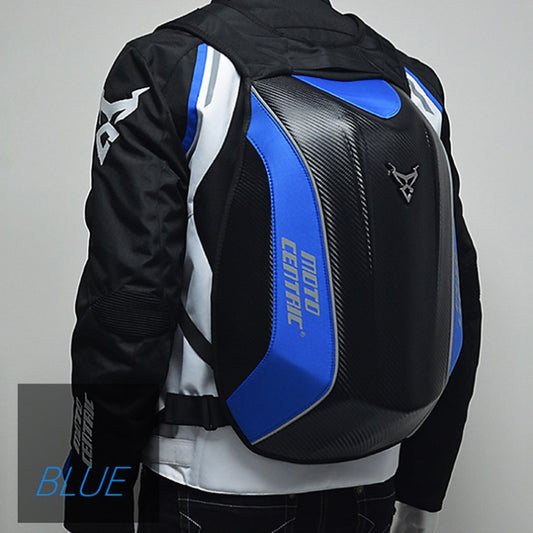 MOTOCENTRIC 11-MC-0077 Motorcycle EVA Turtle Shell Shape Riding Backpack(Blue) - Bags & Luggages by MOTOCENTRIC | Online Shopping UK | buy2fix