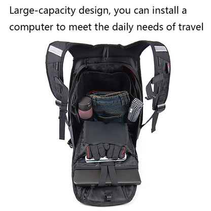 MOTOCENTRIC 11-MC-0077 Motorcycle EVA Turtle Shell Shape Riding Backpack(Blue) - Bags & Luggages by MOTOCENTRIC | Online Shopping UK | buy2fix