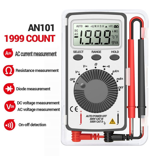 ANENG AN-101 Ultra-thin Mini Digital Display Voltage and Current Multimeter - Digital Multimeter by ANENG | Online Shopping UK | buy2fix
