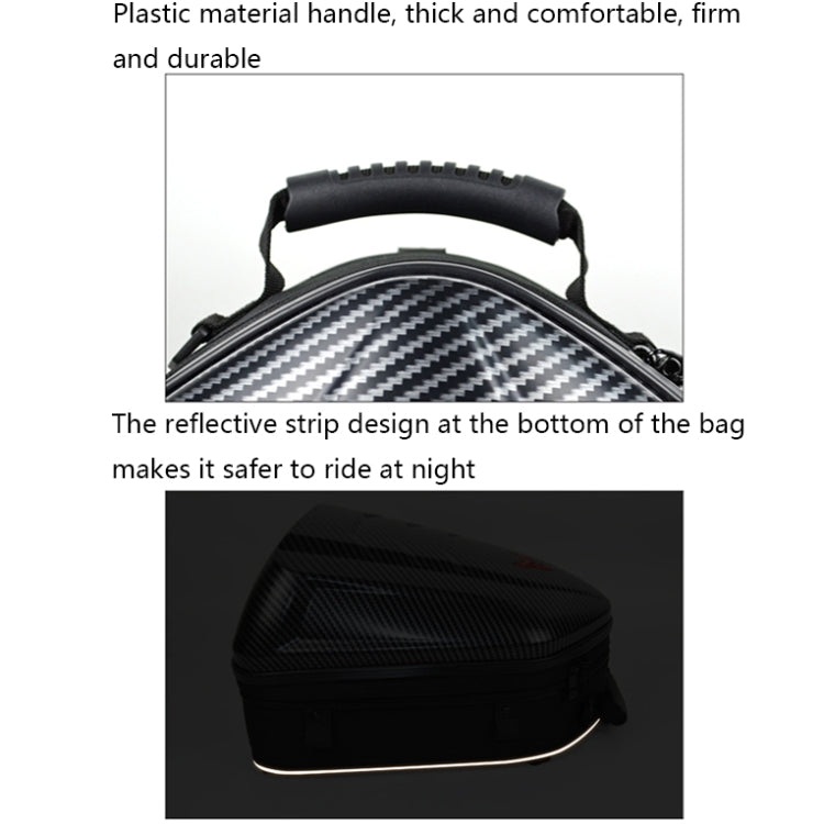 MOTOCENTRIC 11-MC-0113 Outdoor Riding Motorcycle Rear Seat Bag(Gray) - Bags & Luggages by MOTOCENTRIC | Online Shopping UK | buy2fix