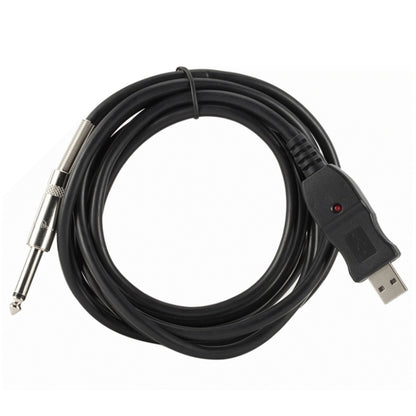 3M USB Noise-Free Straight-In Computer Guitar Connection Cable(Black) - Microphone Audio Cable & Connector by buy2fix | Online Shopping UK | buy2fix