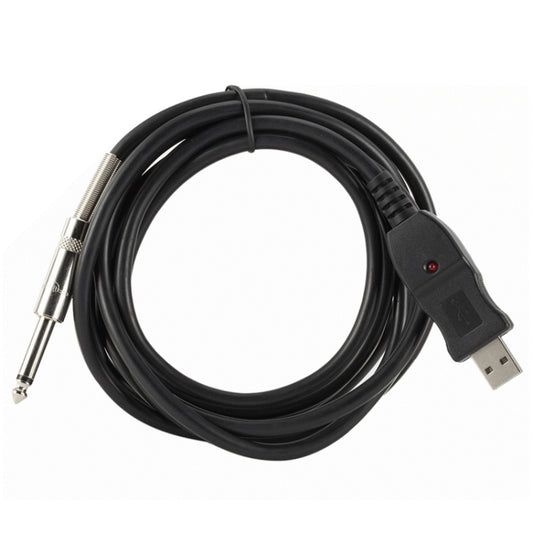 3M USB Noise-Free Straight-In Computer Guitar Connection Cable(Black) - Microphone Audio Cable & Connector by buy2fix | Online Shopping UK | buy2fix