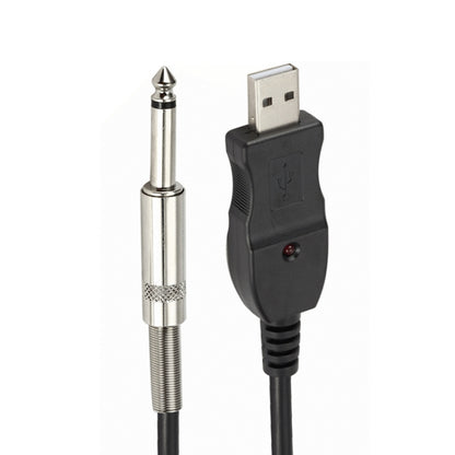 3M USB Noise-Free Straight-In Computer Guitar Connection Cable(Black) - Microphone Audio Cable & Connector by buy2fix | Online Shopping UK | buy2fix