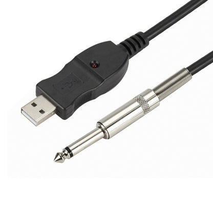 3M USB Noise-Free Straight-In Computer Guitar Connection Cable(Black) - Microphone Audio Cable & Connector by buy2fix | Online Shopping UK | buy2fix