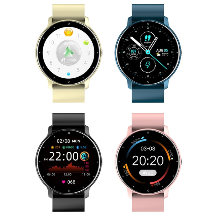 ZL02 Smart Heart Rate Blood Pressure Oxygen Monitoring Sports Pedometer Wireless Bluetooth Watch(Blue) by buy2fix