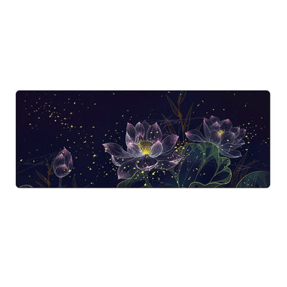 300x800x2mm Locked Large Desk Mouse Pad(2 Lotus) by buy2fix