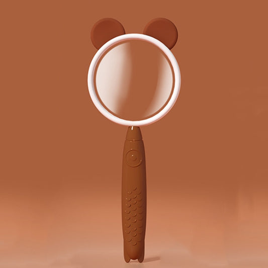 3x Magnifying Glass HD Cartoon Magnifying Glass Toy Gift For Children(Coffee Bear) - Hand Held Style by buy2fix | Online Shopping UK | buy2fix