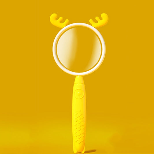 3x Magnifying Glass HD Cartoon Magnifying Glass Toy Gift For Children(Yellow Deer) - Hand Held Style by buy2fix | Online Shopping UK | buy2fix