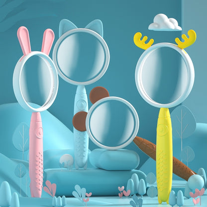 3x Magnifying Glass HD Cartoon Magnifying Glass Toy Gift For Children(Yellow Deer) - Hand Held Style by buy2fix | Online Shopping UK | buy2fix