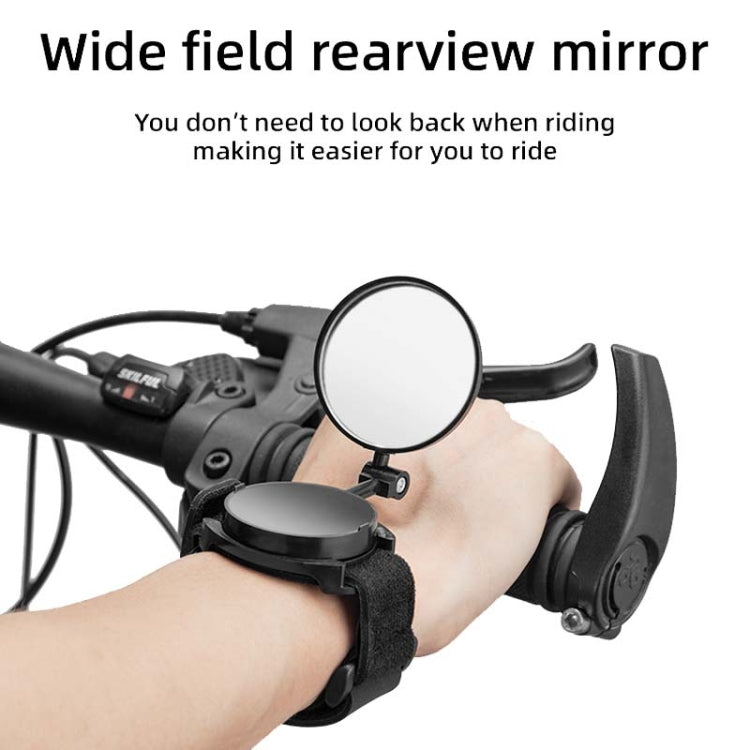 Bicycle Rearview Mirror With Wristband 360 Degree Rotating Mirror by buy2fix