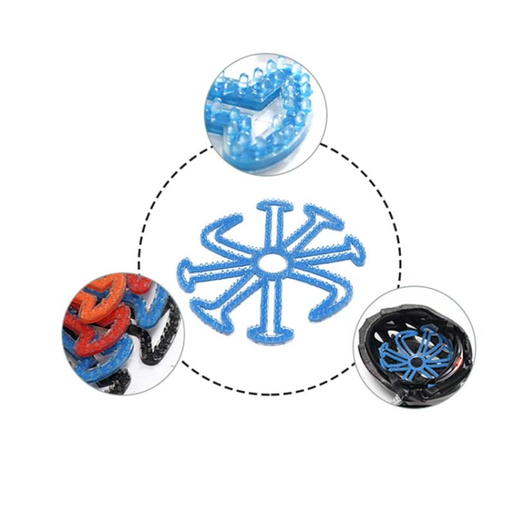Riding Silicone Helmet Inner Pad Anti-Pressure Hair Breathable Portable Helmet Pad(Blue) by buy2fix