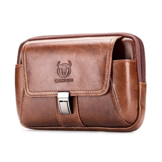 BULL CAPTAIN Multifunctional Leather Mobile Phone Small Waist Bag For Men(Horizontal Brown) - Wallets by BULL CAPTAIN | Online Shopping UK | buy2fix