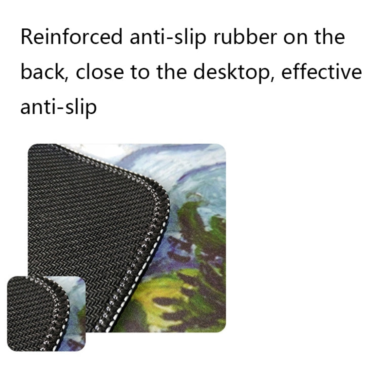 400x900x2mm Locked Am002 Large Oil Painting Desk Rubber Mouse Pad(Autumn Leaves) by buy2fix