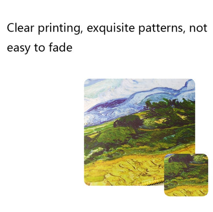 400x900x3mm Locked Am002 Large Oil Painting Desk Rubber Mouse Pad(Starry Night) by buy2fix
