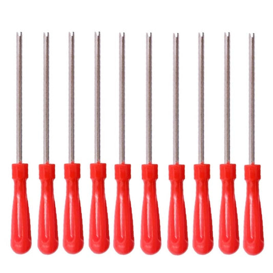 10 PCS Car Tire Electric Vehicle Valve Cap Bicycle Valve Core Switch, Style: Single Head Long - Hand Tool Sets by buy2fix | Online Shopping UK | buy2fix