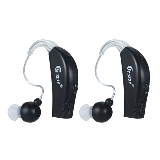 Rechargeable Hearing Aids for Seniors Personal Sound Amplifier with Charging Base,EU Plug(Black) - Hearing Aids by buy2fix | Online Shopping UK | buy2fix