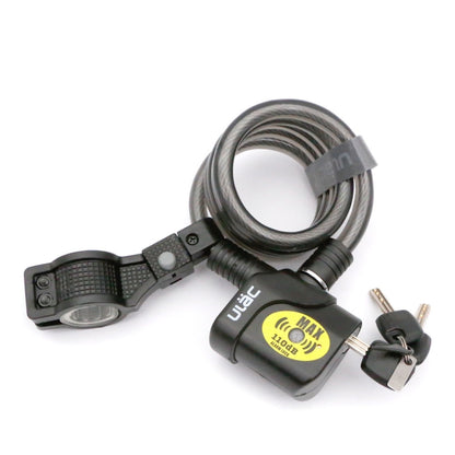 ULAC AL-3P Bicycle Alarm Cable Lock Mountain Bike Lock Cycling Supplies by ULAC