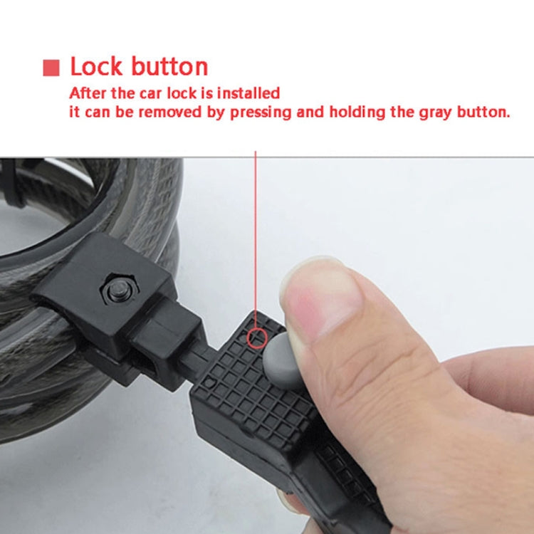 ULAC AL-3P Bicycle Alarm Cable Lock Mountain Bike Lock Cycling Supplies by ULAC