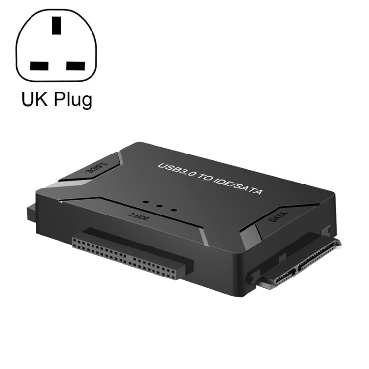 USB3.0 To SATA / IDE Easy Drive Cable Hard Drive Expanding Connector, Plug Specification: UK Plug by buy2fix