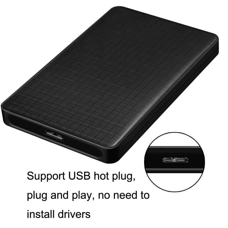 E39 2.5 Inch USB3.0 SATA Mobile Hard Disk Box(Black) by buy2fix