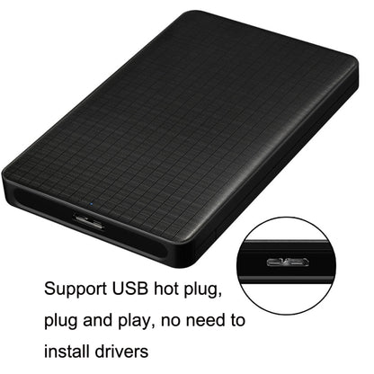 E39 2.5 Inch USB3.0 SATA Mobile Hard Disk Box(Black) by buy2fix