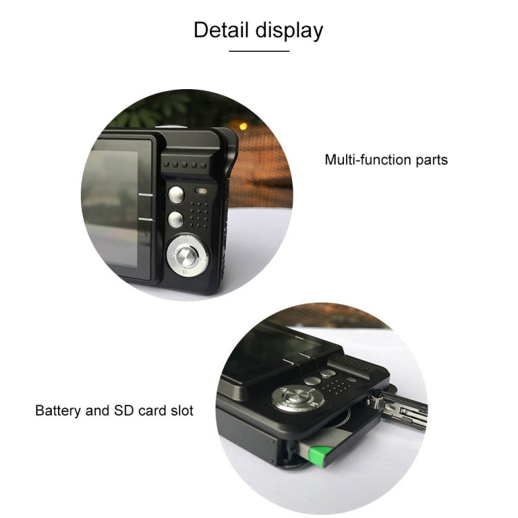 K09 48 Million Pixel CCD HD Digital Camera Retro Self-Portrait Video Camera(Red) - Video Cameras by buy2fix | Online Shopping UK | buy2fix