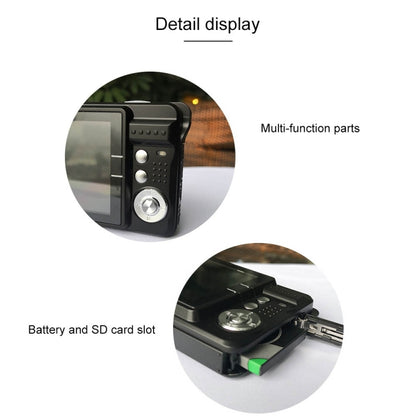 K09 48 Million Pixel CCD HD Digital Camera Retro Self-Portrait Video Camera(Red) - Video Cameras by buy2fix | Online Shopping UK | buy2fix