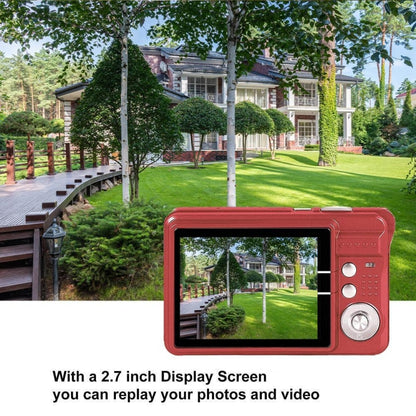 K09 48 Million Pixel CCD HD Digital Camera Retro Self-Portrait Video Camera(Red) - Video Cameras by buy2fix | Online Shopping UK | buy2fix