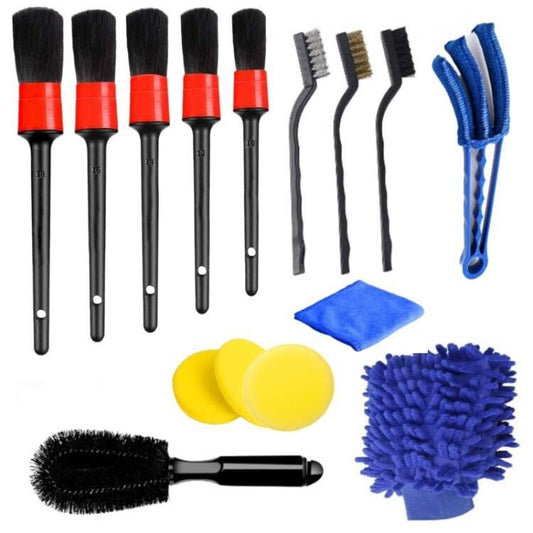 15 PCS / Set Car Cleaning Brush Wax Sponge Car Wash Tool Brush - Car washing supplies by buy2fix | Online Shopping UK | buy2fix