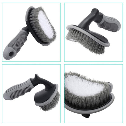 12 PCS / Set Car Wash Tool Brush Car Tires Brush Double Strand Wheel Brush(Gray) - Car washing supplies by buy2fix | Online Shopping UK | buy2fix