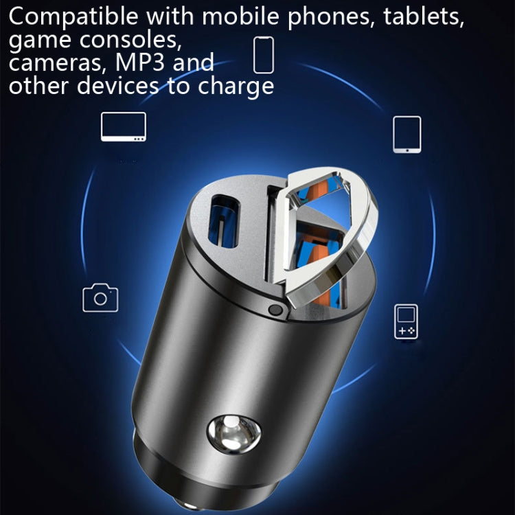 Car Fast Charge One Drag Two Cigarette Conversion Plugs, Model: PD+PD(Tarnish) - Car Charger by buy2fix | Online Shopping UK | buy2fix