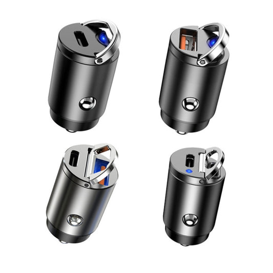 Car Fast Charge One Drag Two Cigarette Conversion Plugs, Model: PD+QC(Tarnish) - Car Charger by buy2fix | Online Shopping UK | buy2fix