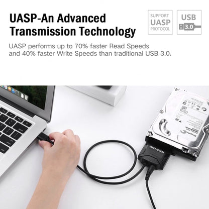 SATA To USB3.0 Easy Drive Cable External 2.5 / 3.5 Inch Hard Drive Adapter Cable(Black) by buy2fix
