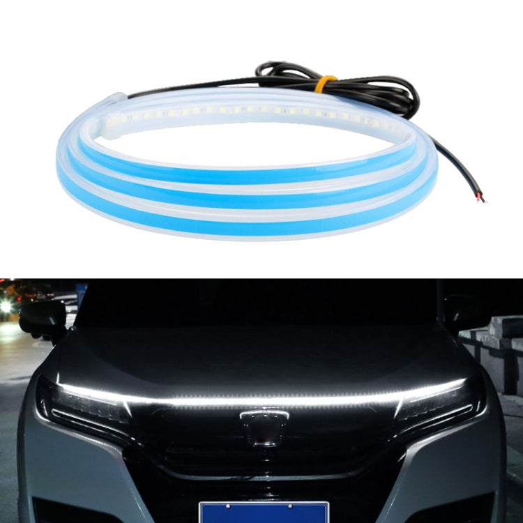 Car LED Streamer Decorative Hood Atmosphere Lights, Style: Monochrome White Light(1.8m) - Decorative Lights by buy2fix | Online Shopping UK | buy2fix