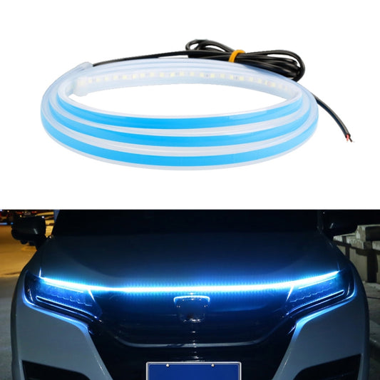 Car LED Streamer Decorative Hood Atmosphere Lights, Style: Monochrome Ice Blue Light(1.8m) - Decorative Lights by buy2fix | Online Shopping UK | buy2fix