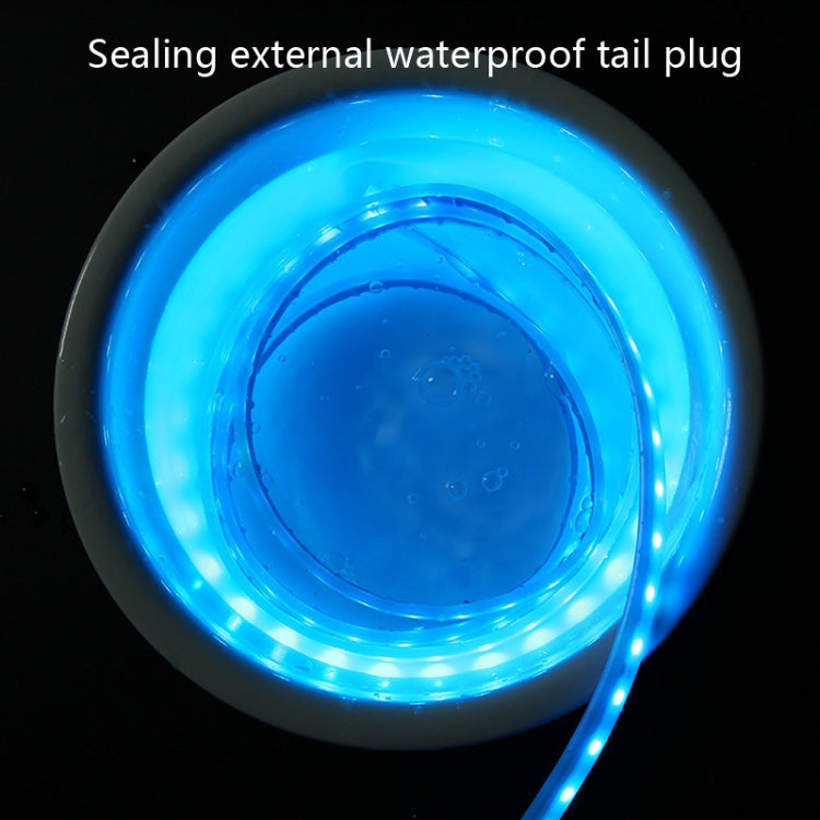 Car LED Streamer Decorative Hood Atmosphere Lights, Style: Monochrome Ice Blue Light(1.5m) - Decorative Lights by buy2fix | Online Shopping UK | buy2fix