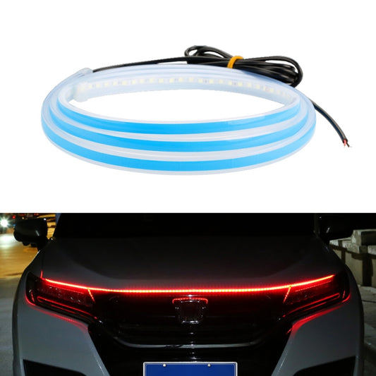 Car LED Streamer Decorative Hood Atmosphere Lights, Style: Monochrome Red Light(1.8m) - Decorative Lights by buy2fix | Online Shopping UK | buy2fix