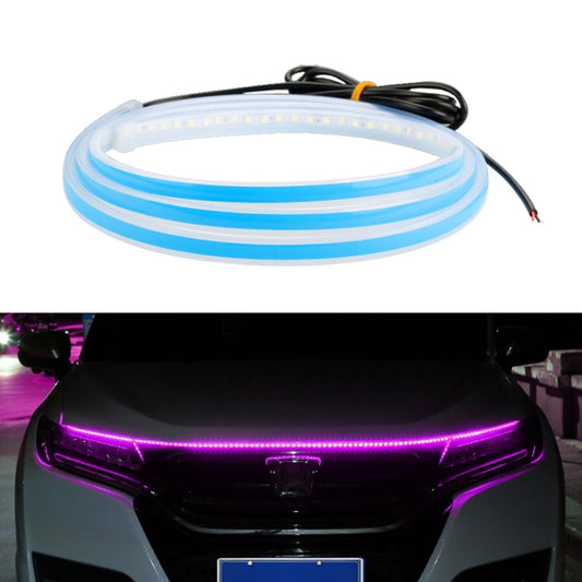 Car LED Streamer Decorative Hood Atmosphere Lights, Style: Monochrome Pink Purple Light(1.8m) - Decorative Lights by buy2fix | Online Shopping UK | buy2fix