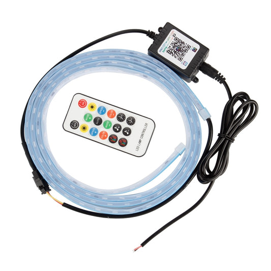 Car LED Streamer Decorative Hood Atmosphere Lights, Style: Remote Control+APP Colorful Light(1.5m) - Decorative Lights by buy2fix | Online Shopping UK | buy2fix