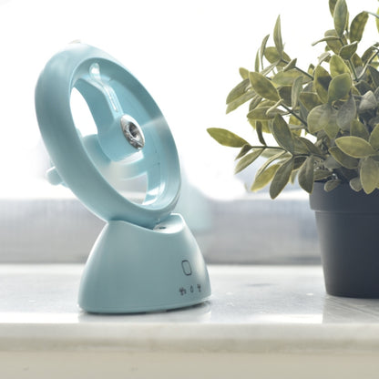 Mini USB Rechargeable Spray Fan Student Dormitory Office Desktop Mute Fan(Frosted Sky Blue) - Electric Fans by buy2fix | Online Shopping UK | buy2fix