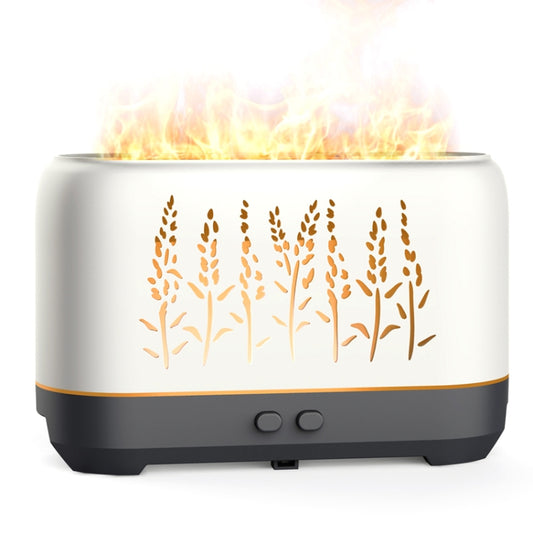 YX-1690 Wood Grain Aroma Diffuser Hollow Flame Humidifier(White) - Air Purifiers & Accessories by buy2fix | Online Shopping UK | buy2fix