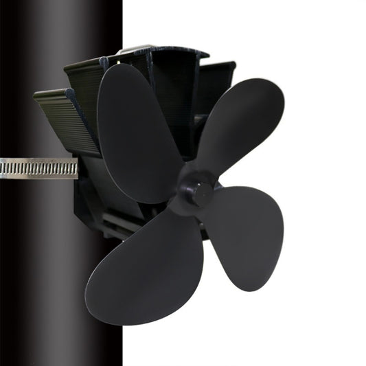 YL603 Thermodynamic Magnetless Wall Mounted Fireplace Fan(Black) - Fireplace Fan by buy2fix | Online Shopping UK | buy2fix