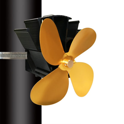 YL603 Thermodynamic Magnetless Wall Mounted Fireplace Fan(Gold) - Fireplace Fan by buy2fix | Online Shopping UK | buy2fix